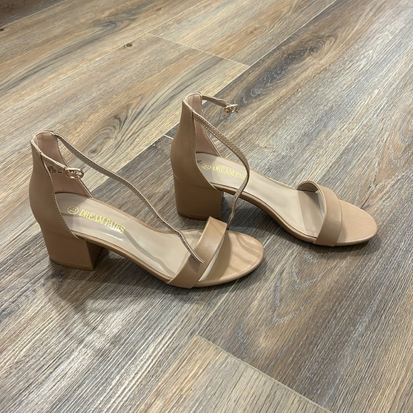 🤩 SALE DREAM PAIRS Women's Low-Chunk Low Heel Pump Sandals - Picture 5 of 5